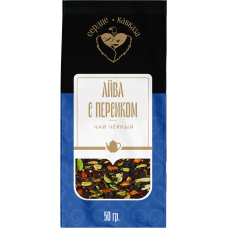 Сердце Кавказа Чай чёрный "Айва с персиком" 50гр 1/20